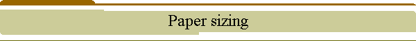 Paper sizing
