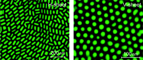 nanorod superlattice sheets