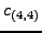 $ c_{(4,4)}$