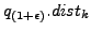 $ q_{(1+\epsilon)}.dist_k$