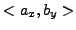 $ <a_x,b_y>$