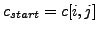 $ c_{start}=c[i,j]$