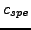 $ c_{spe}$