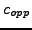$ c_{opp}$