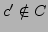 $ c' \notin C$