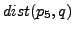 $ dist(p_5,q)$