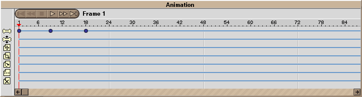 animation timeline, aka animation palette