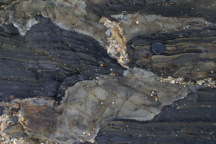 basalt intrusion into shale