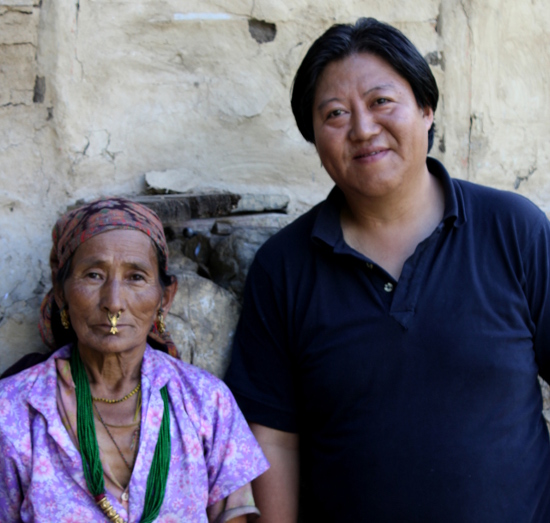 Nepali lady and my Tibetan friend