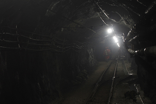 inside the mine